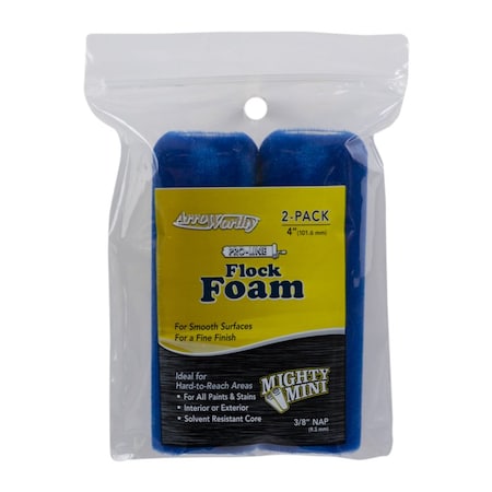 Arroworthy ArroWorthy Pro-Line Flock 4 in. W X 3/8 in. Mini Paint Roller Cover 2 pk 4-FLK3T/P
